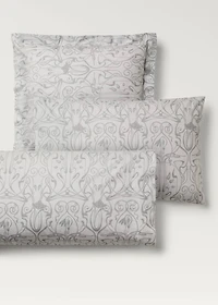 Two cotton percale ornamental-print pillowcases 60x60 cm