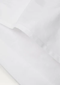 Two cotton percale pillowcases with double overlock 60x60 cm