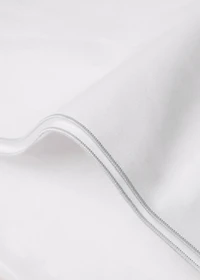 Two cotton percale pillowcases with double overlock 50x75 cm