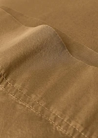 Cotton poplin double-stitched pillowcase 45x110 cm