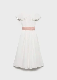 Bamboo-textured dress