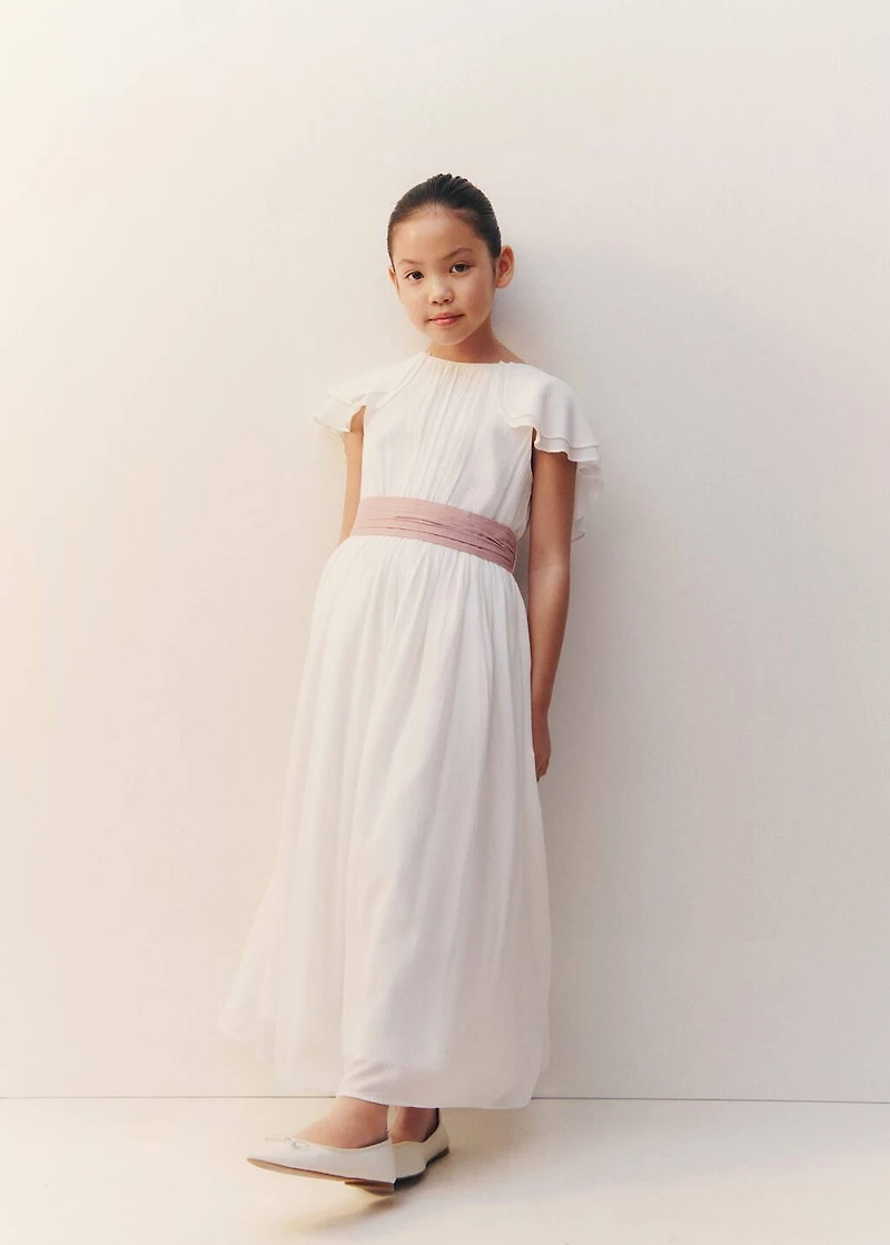 Bamboo-textured dress