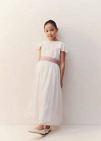 Bamboo-textured dress