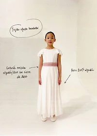 Bamboo-textured dress