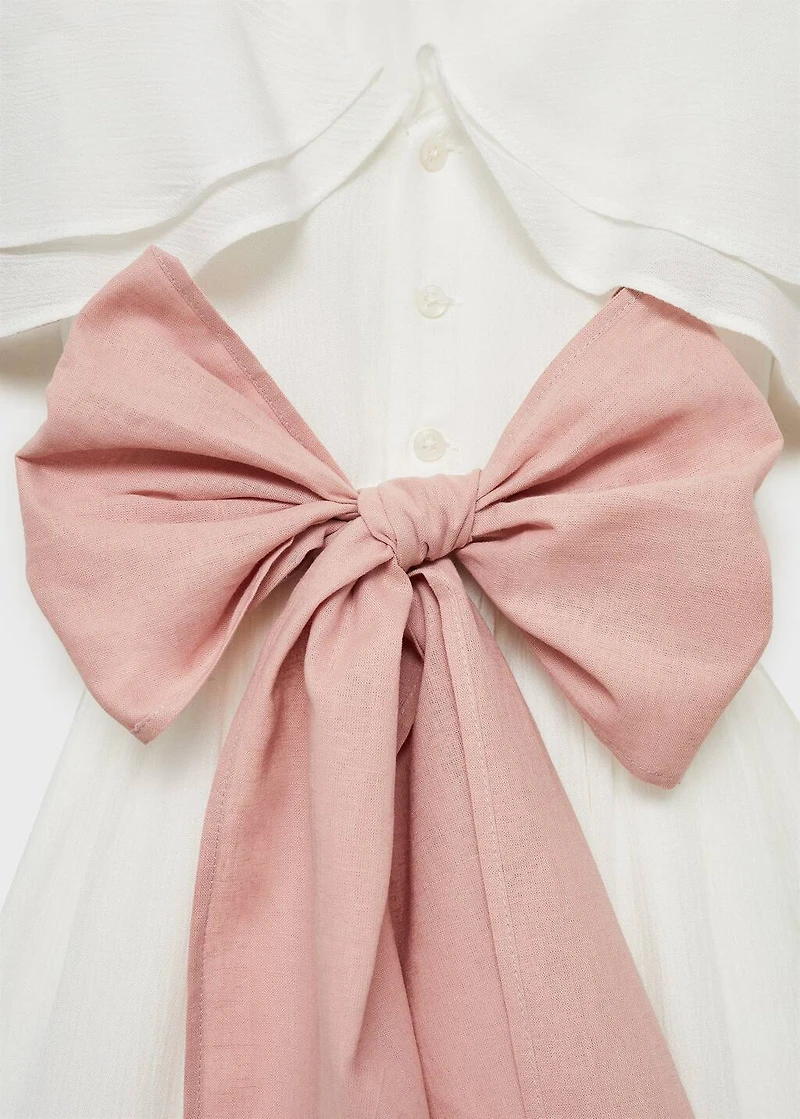 Bamboo-textured dress