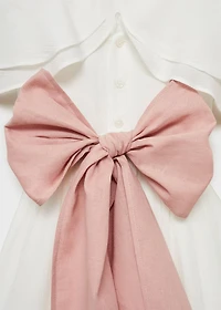Bamboo-textured dress