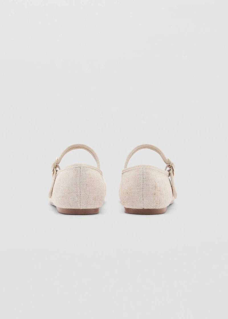 Ballet flats with buckle