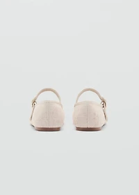 Ballet flats with buckle
