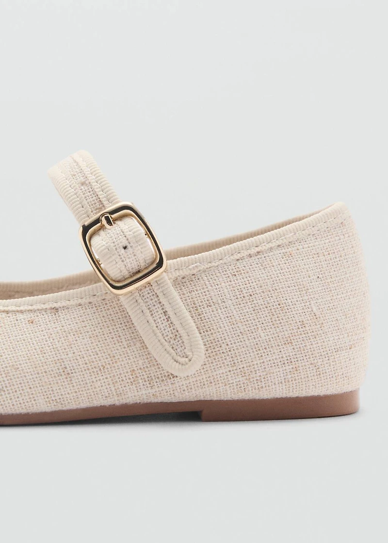 Ballet flats with buckle
