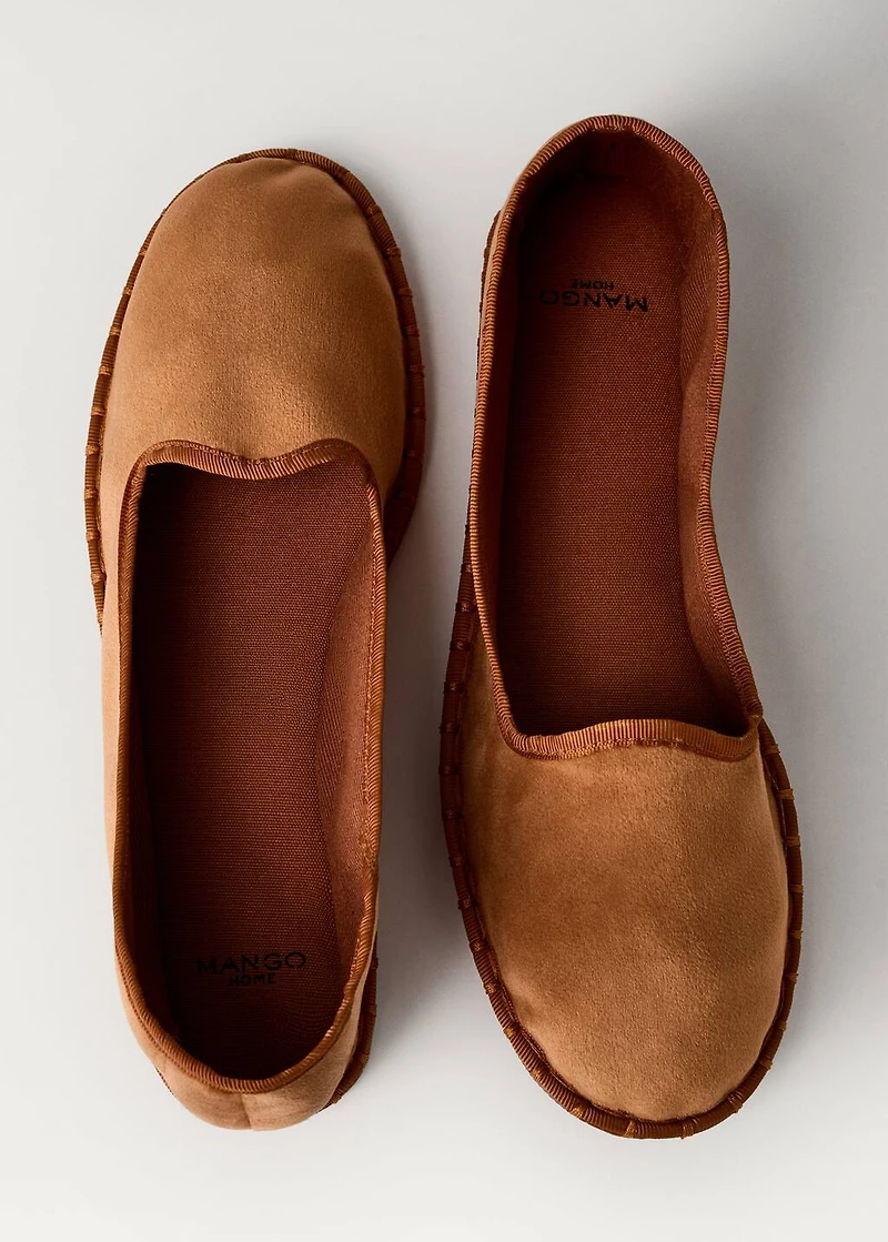 Velour shoes