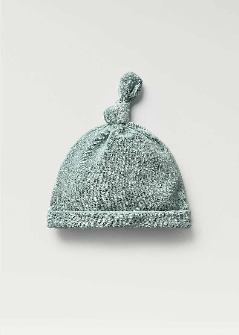 Terry cap with knot detail