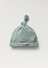 Terry cap with knot detail