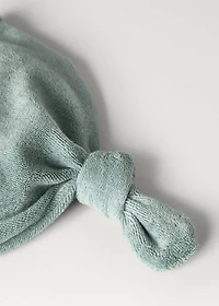 Terry cap with knot detail