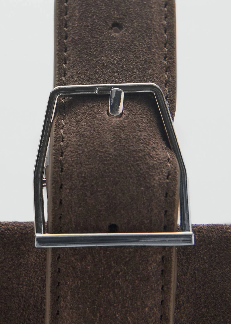 Suede shopper bag