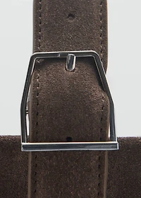 Suede shopper bag