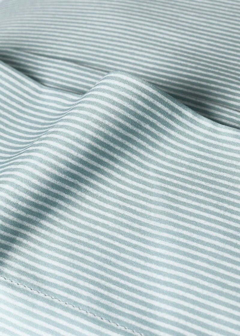 Cotton percale striped children's pillowcase 45x110 cm