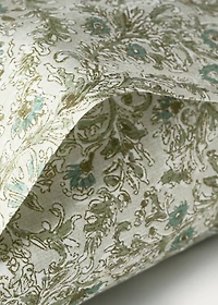 Cotton percale floral-print pillowcase for crib 30x50 cm