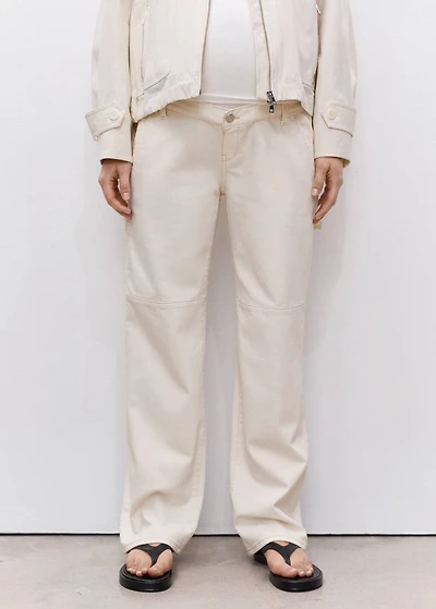 Maternity wide leg jeans