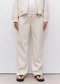 Maternity wide leg jeans