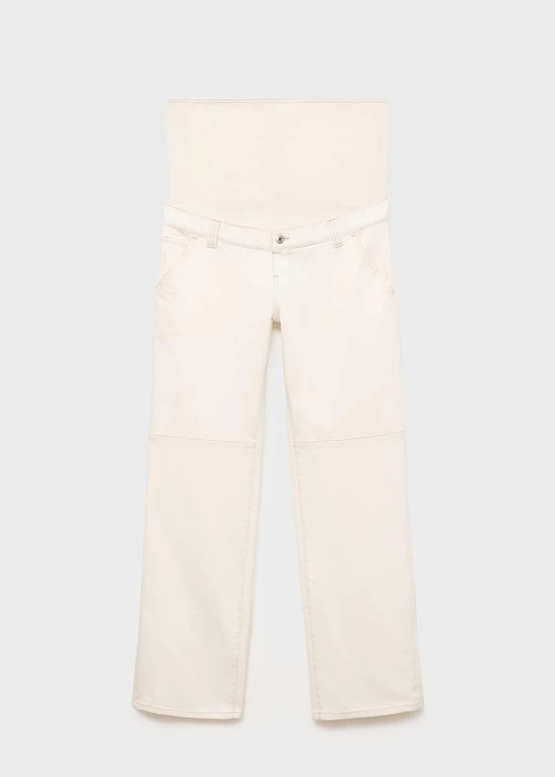 Maternity wide leg jeans