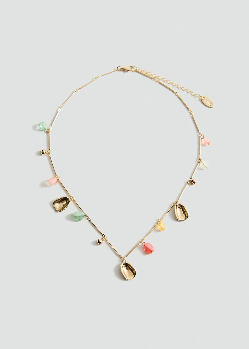 Combined bead chain necklace