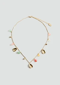 Combined bead chain necklace