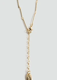 Combined bead chain necklace