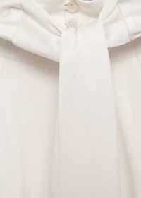 Halter dress with feather decoration
