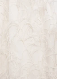 Halter dress with feather decoration