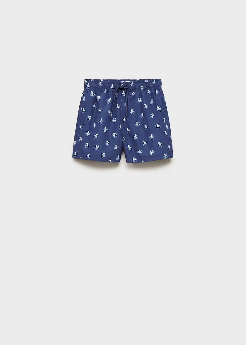 Octopus print swimsuit