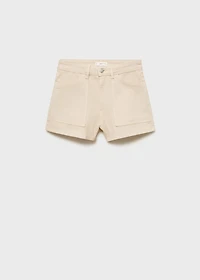 Denim shorts with pockets