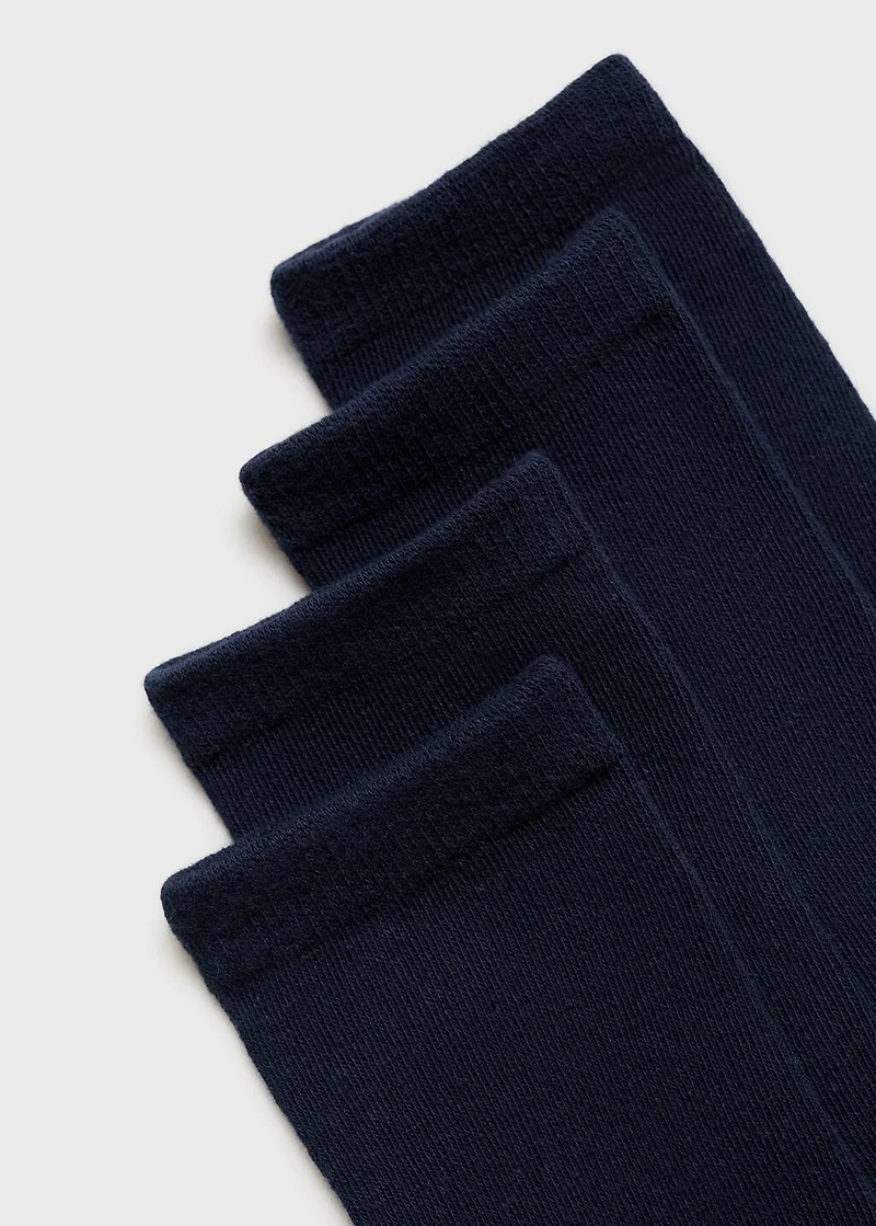 2 pack plain socks