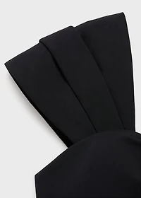 Long jumpsuit with draped neckline