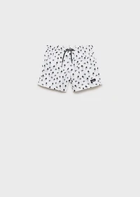 Palm trees print swimsuit trunks