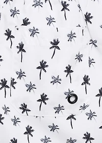 Palm trees print swimsuit trunks