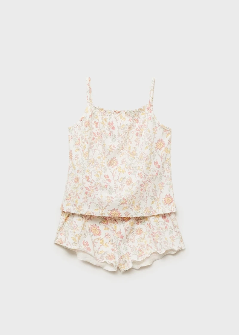 Floral-print pajamas