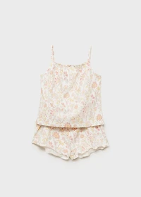 Floral-print pajamas