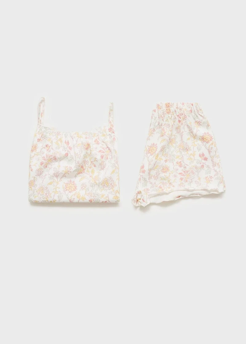 Floral-print pajamas