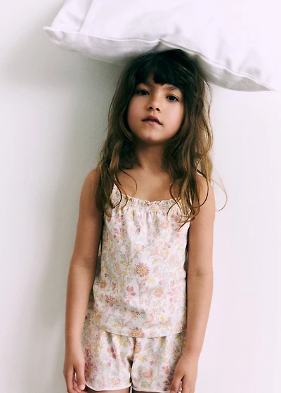 Floral-print pajamas