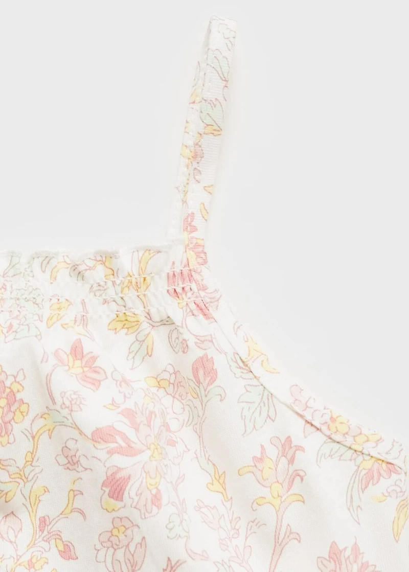 Floral-print pajamas