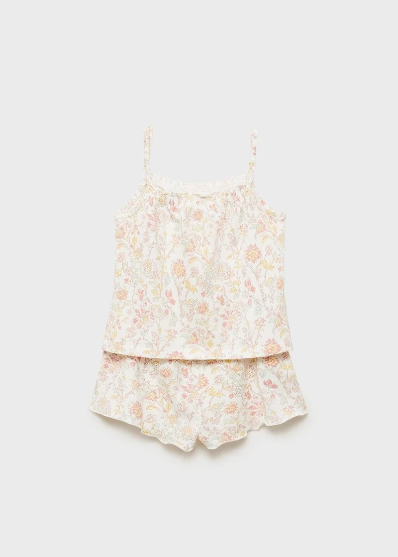 Floral-print pajamas