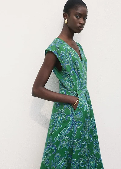 Ramie paisley dress