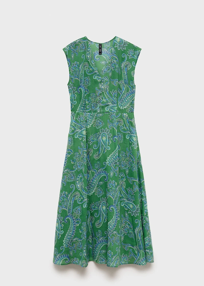 Ramie paisley dress