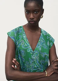 Ramie paisley dress