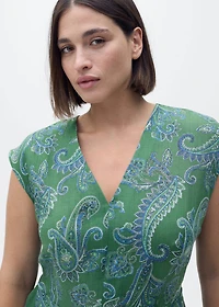Ramie paisley dress