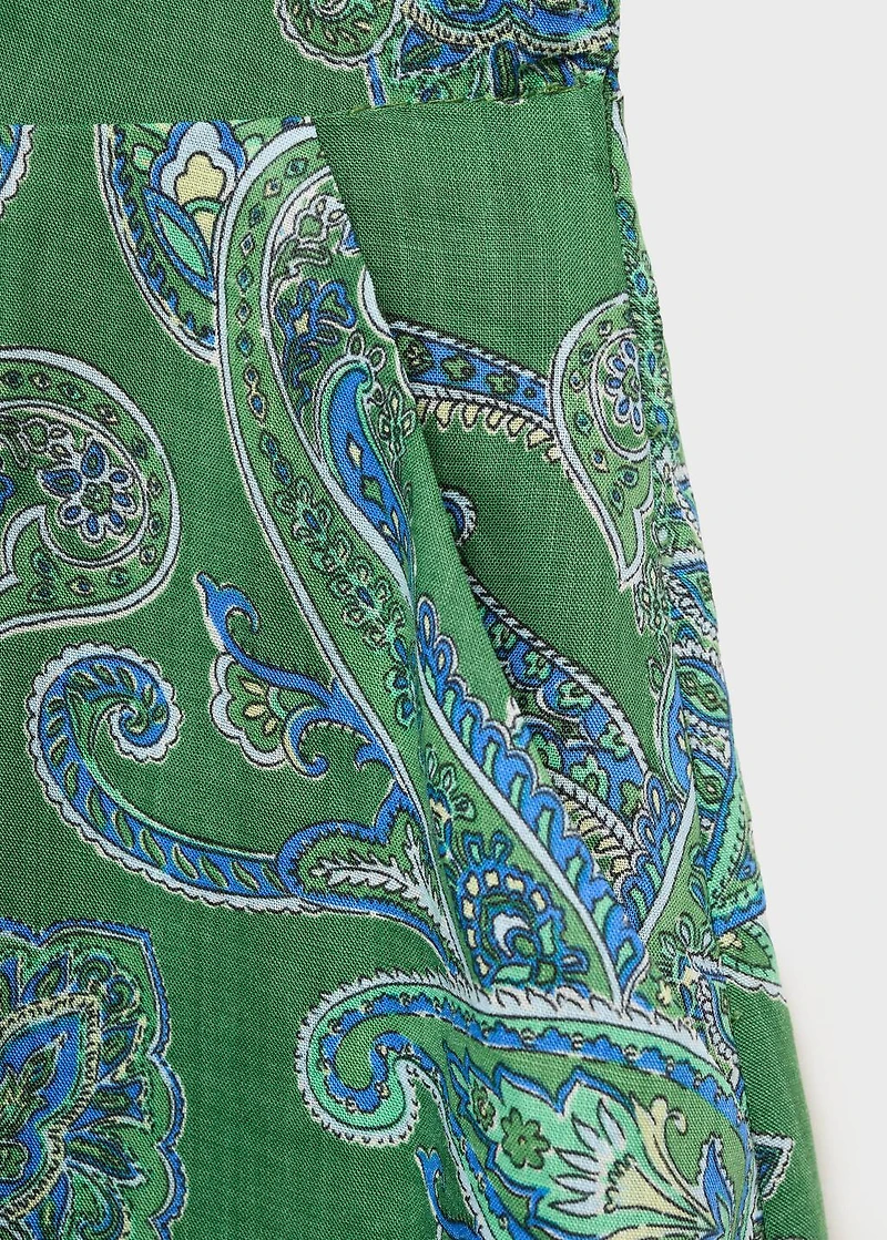 Ramie paisley dress
