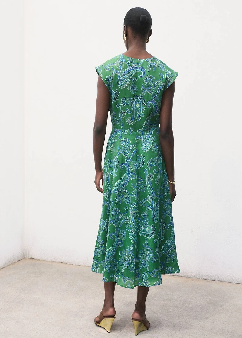 Ramie paisley dress