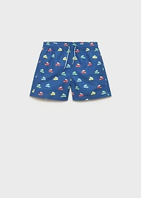 Printed swimming trunks