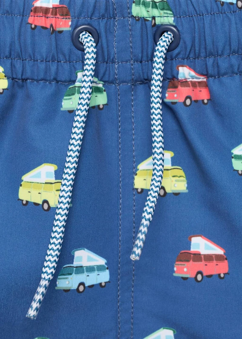 Printed swimming trunks