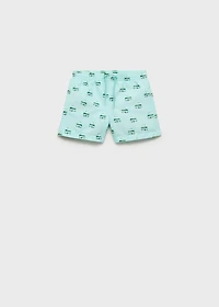 Printed swimming trunks
